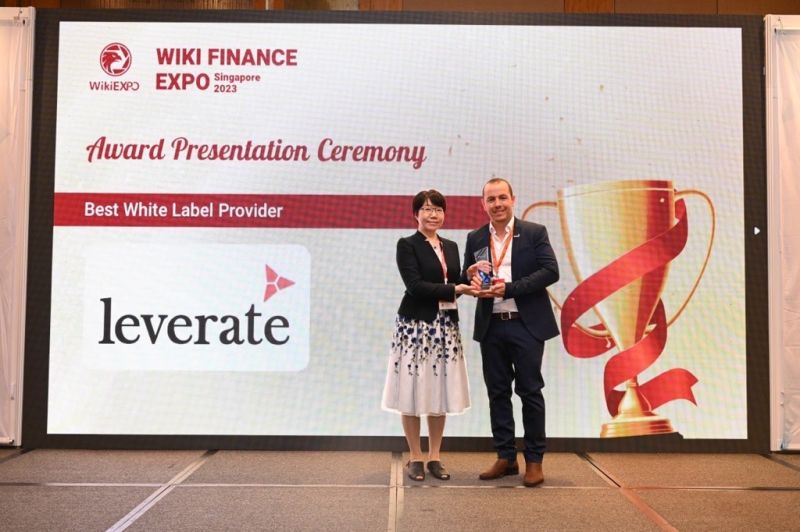 Leverate在新加坡WikiFX Expo上获得了最佳白标供应商奖